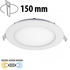 Φωτιστικό LED Στρογγυλό Χωνευτό 12W 230V 1200lm CCT 99LED1005RCCT